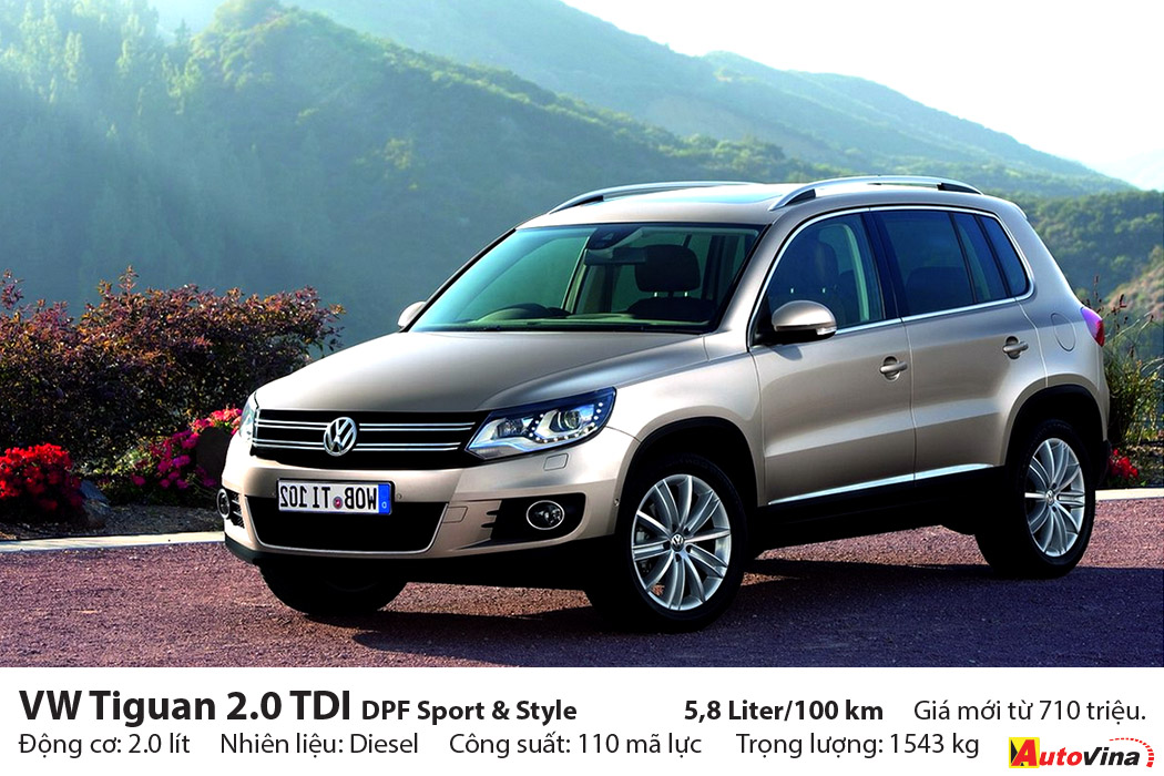 SUV hạng trung tiêu thụ ít nhất