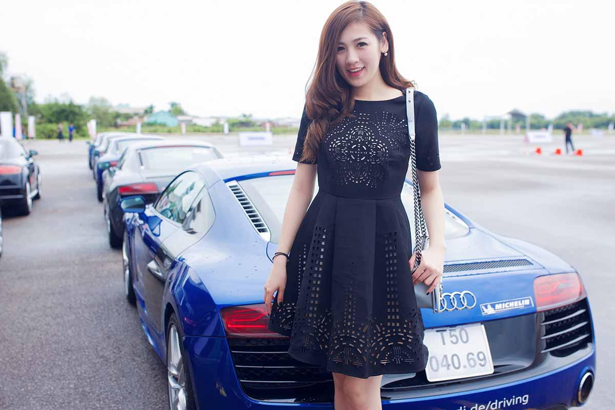 Á Hậu Tú Anh tại Chương trình Trải nghiệm Audi 2015 tại Phú Quốc