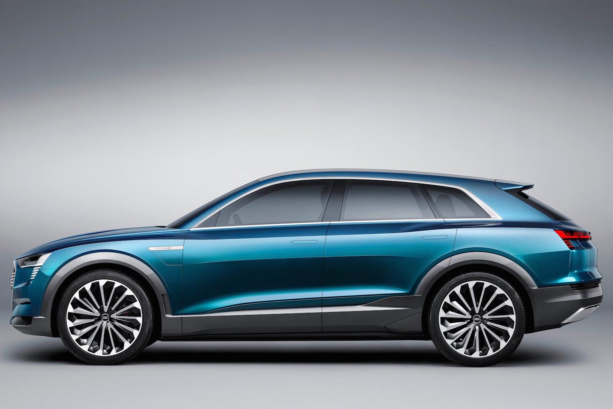 Audi e tron quattro ra mắt frankfurt motor show 2015