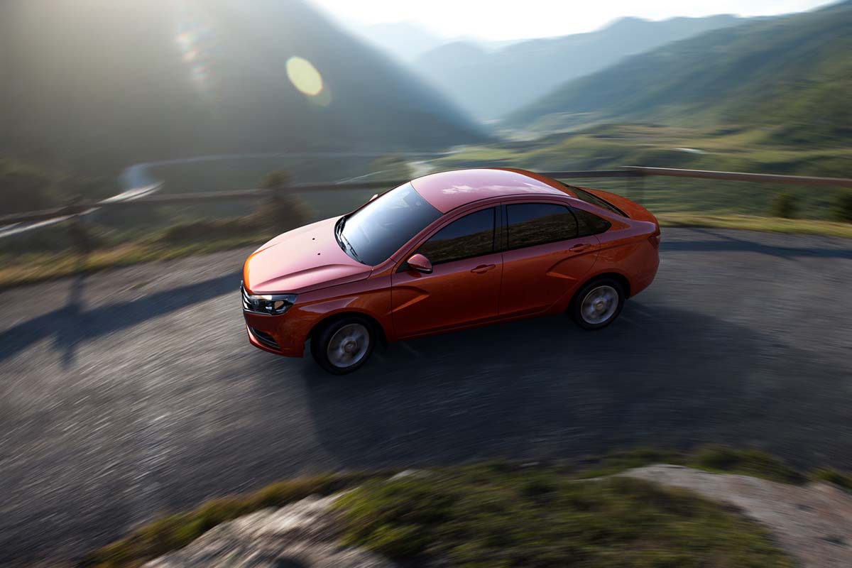 lada vesta sedan giá rẻ được sản xuất