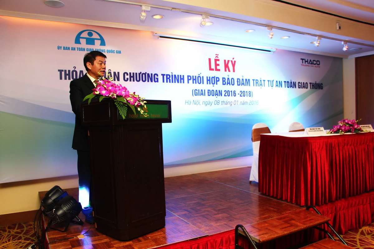 Thaco hợp tác với Ủy ban ATGT quốc gia