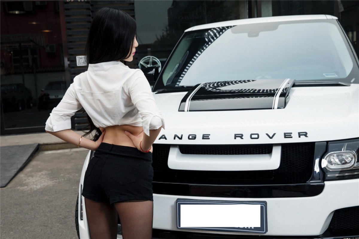 người đẹp và xe Range Rover người đẹp và xe Range Rover