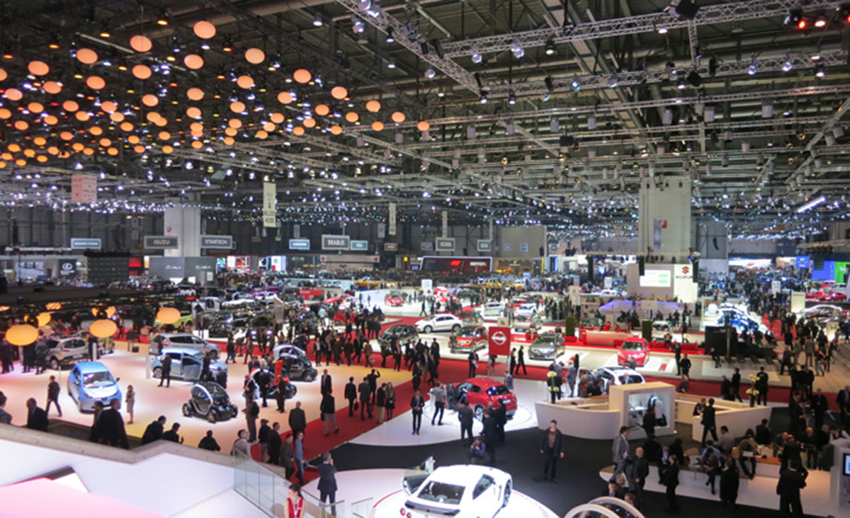 lịch sử triển lãm ô tô geneva motor show ảnh quy mô triển lãm geneva