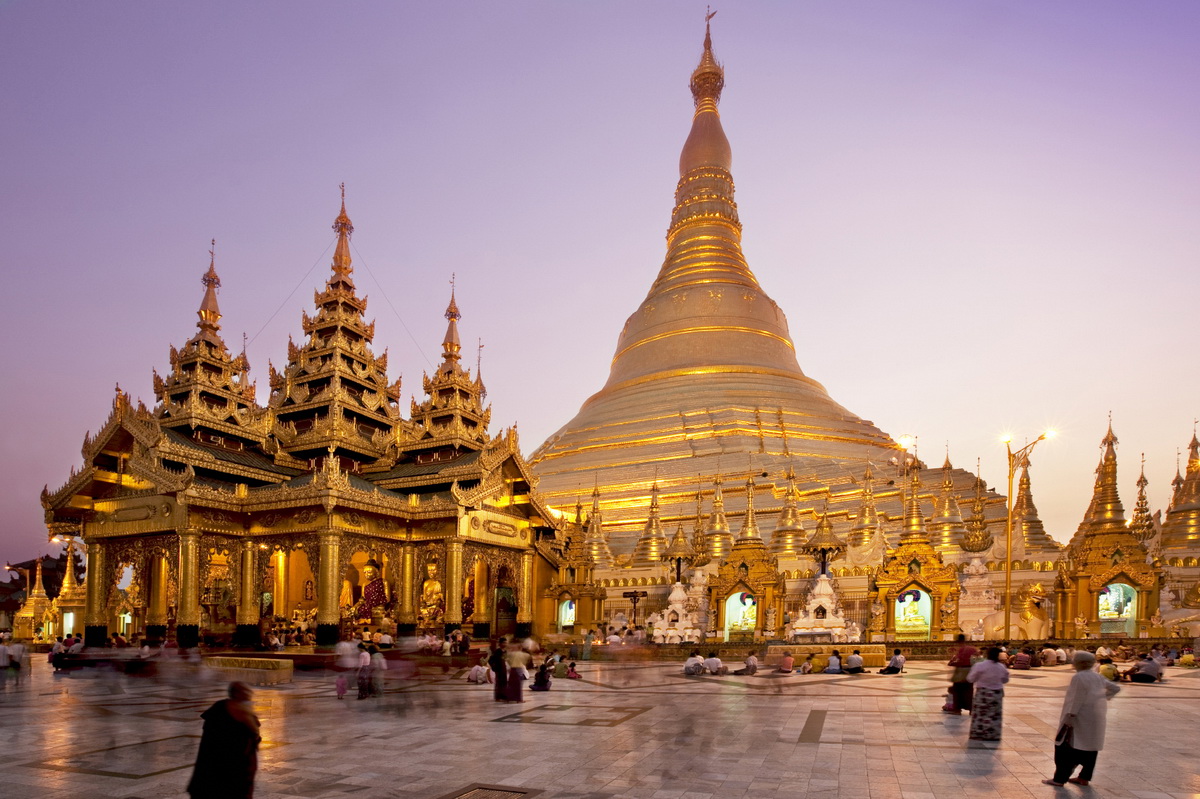 du lịch cố đô yangon myanmar chùa vàng