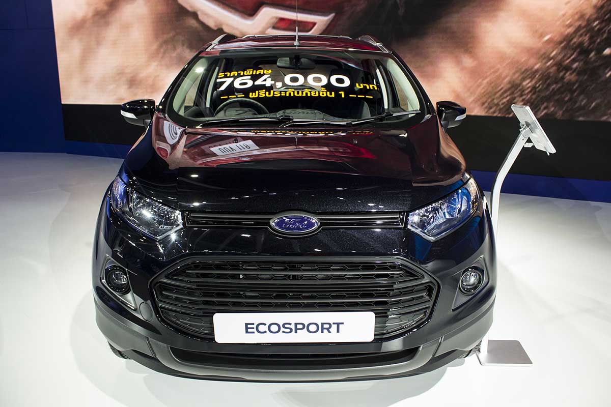 ford ecosport black edtion tại bangkok motor show 2016 mặt trước ford ecosport black edtion tại bangkok motor show 2016