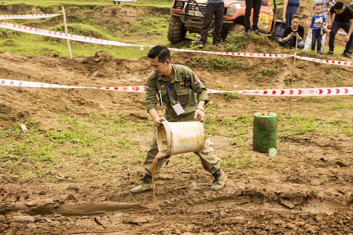 chuẩn bị đường thi trong sinh nhật PVC lần thứ 3