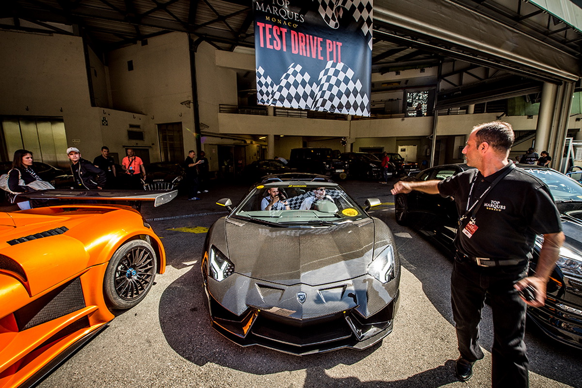 triển lãm hạng sang Top Marques Monaco 2016 lái thử xe tại triển lãm hạng sang Top Marques Monaco 2016