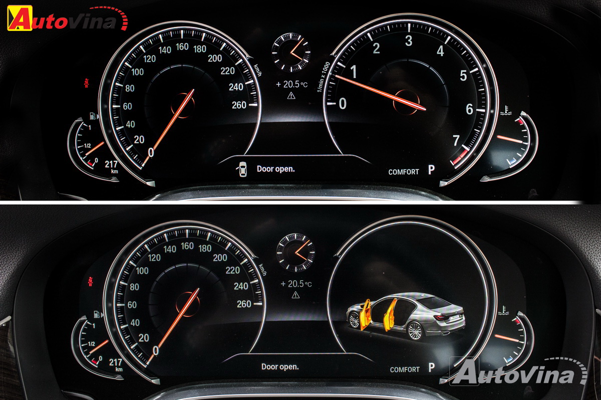 đồng hồ đánh giá bmw 730Li 2016