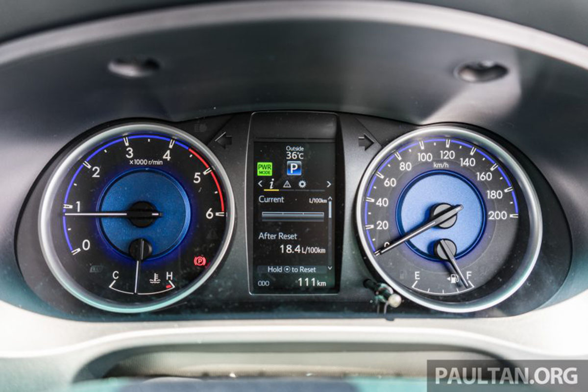 mặt đồng hồ Toyota Hilux 2016