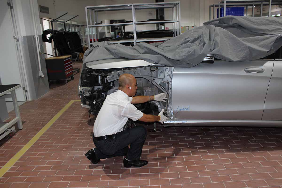 Truường hợp xe bị chùn khung...