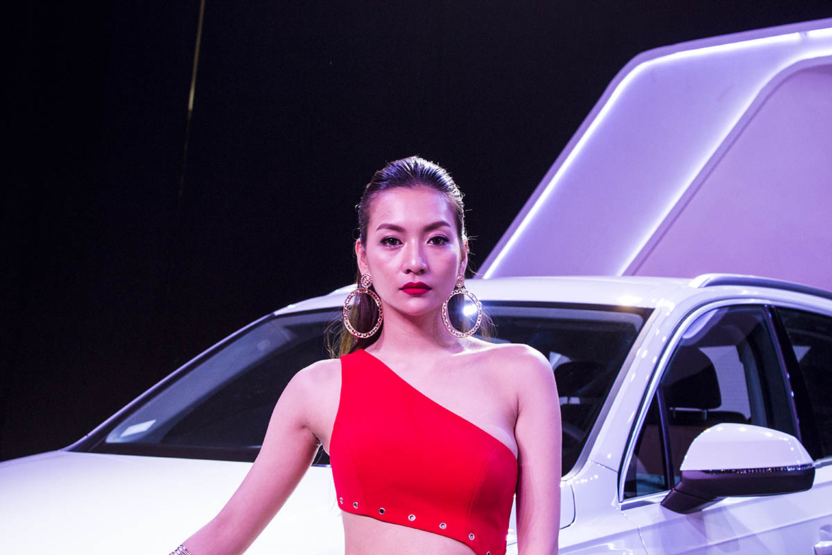 người mẫu tại triển lãm Audi Progressive 2016