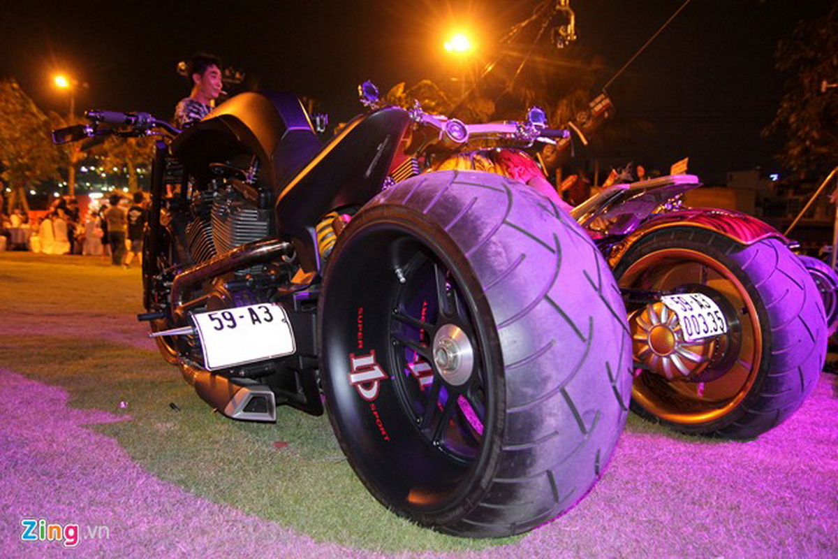 xe harley độ độc nhất thế giới của biker Việt