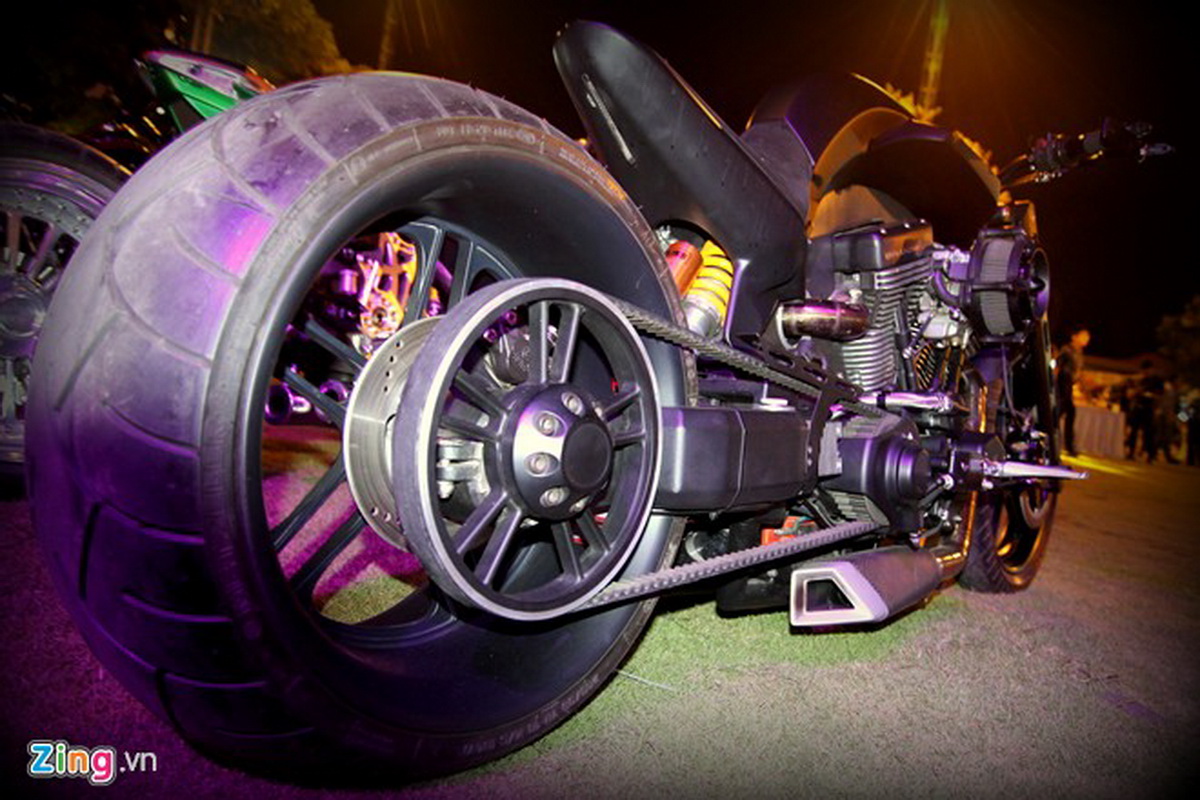 xe harley độ độc nhất thế giới của biker Việt