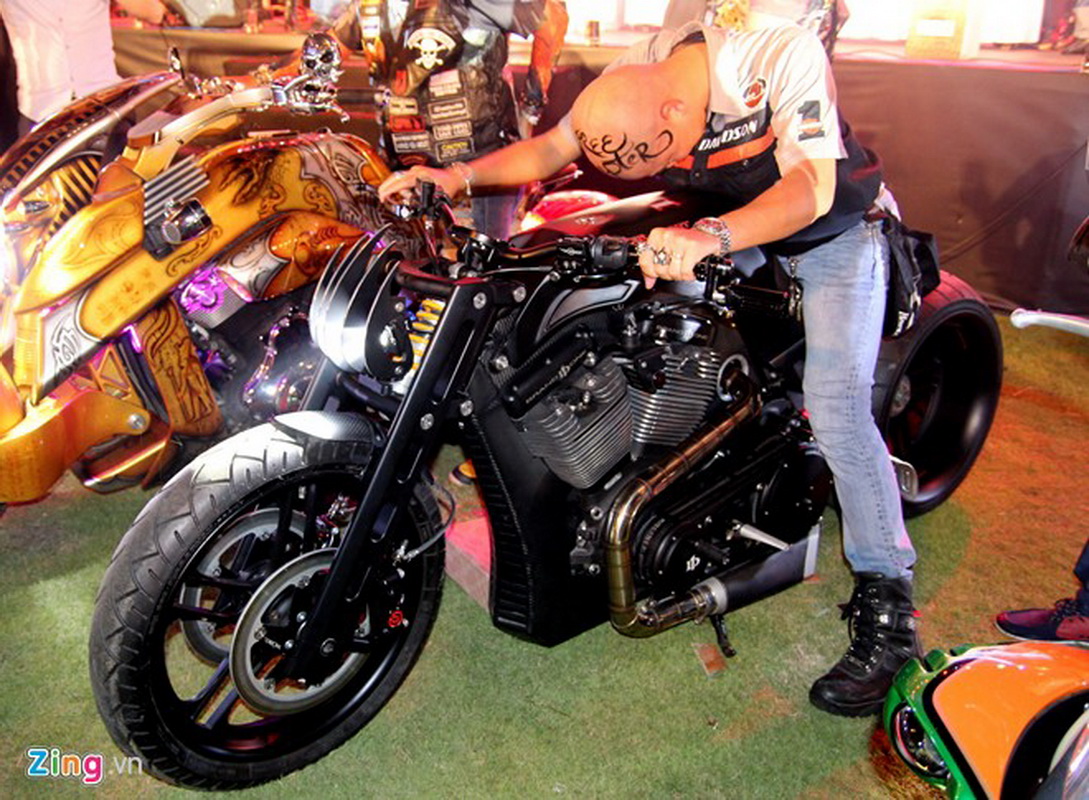 xe harley độ độc nhất thế giới của biker Việt