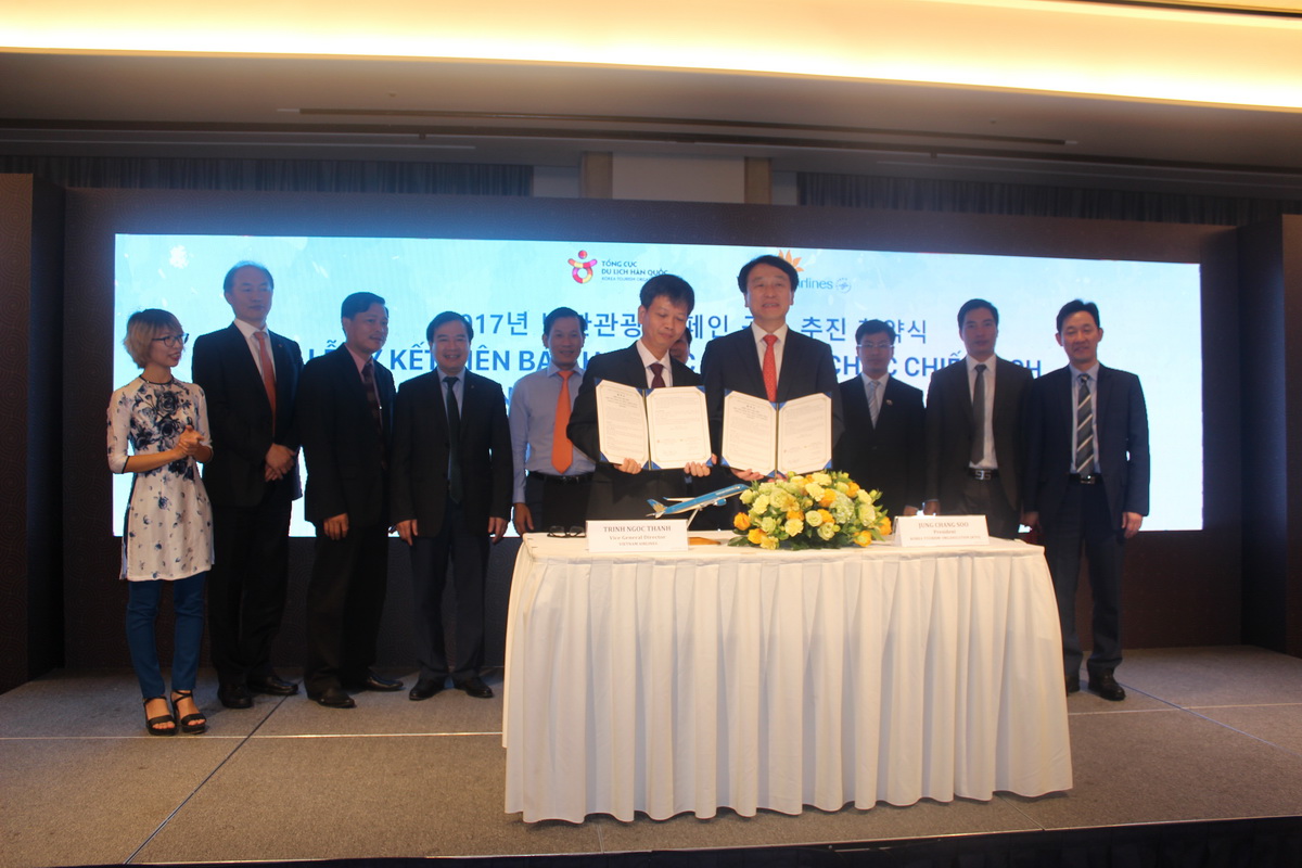 Tổng cục Du lịch Hàn Quốc và Việt Nam tiến hành kí kết biên bản ghi nhớ hợp tác phát triển du lịch Tổng cục Du lịch Hàn Quốc và Việt Nam tiến hành kí kết biên bản ghi nhớ hợp tác phát triển du lịch