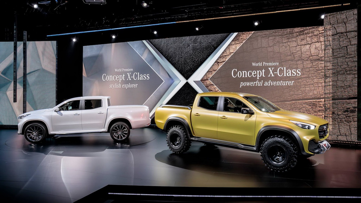 Video giới thiệu mẫu bán tải Mercedes-Benz X-Class phiên bản concept
