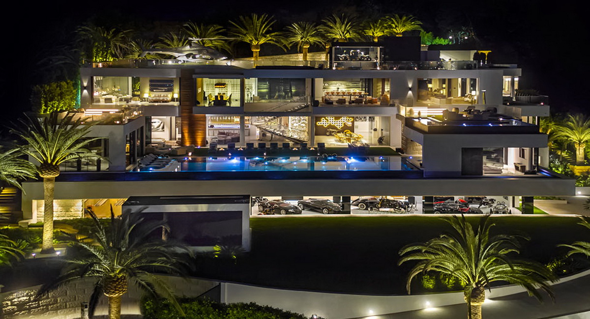 phòng trưng bày xe của biệt thự đắt đỏ nhất nước Mỹ