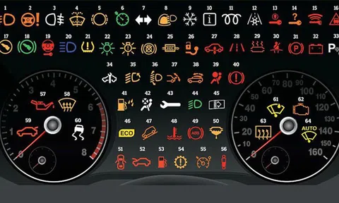 Ý nghĩa của 64 biểu tượng trên bảng táp lô xe hơi
